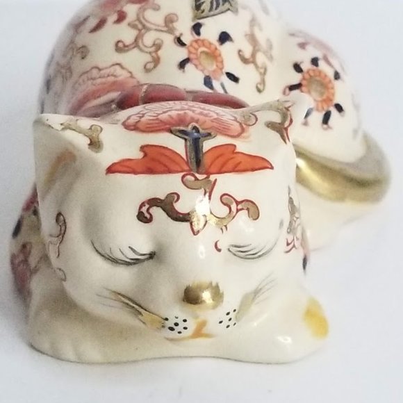 Vintage Takahashi San Francisco Hand Painted Sleeping Cat Figurine - Picture 5 of 9